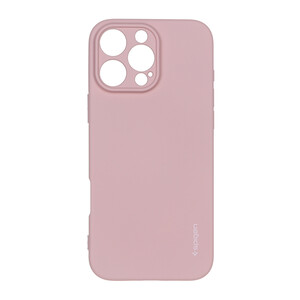 قاب سیلیکونی Spigen محافظ لنزدار Apple iPhone 16 Pro Max - صورتی چرک