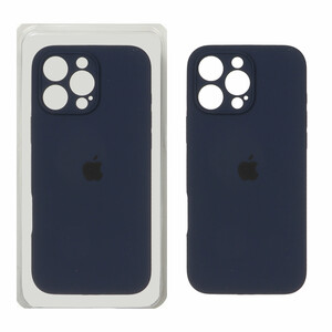 قاب سیلیکونی پاک کنی محافظ لنزدار اورجینال Apple iPhone 16 Pro Max - سرمه ای تیره (پک دار) - NTC