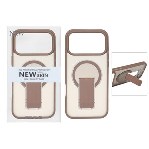 قاب New Skin مات Magsafe استندشو Apple iPhone 17 Pro Max - صحرایی (پک دار) - VIN