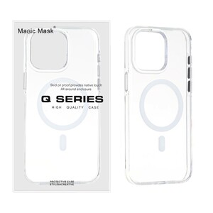 قاب اورجینال Magic Mask پشت سخت شفاف MagSafe مدل Apple iPhone 15 Pro Max (پک دار)