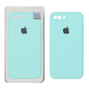 قاب سیلیکونی پاک کنی اورجینال Master Quality مدل Apple iPhone 7 Plus / iPhone 8 Plus - سبزآبی (پک دار)