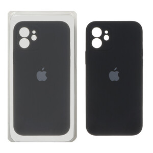 قاب سیلیکونی پاک کنی محافظ لنزدار اورجینال Apple iPhone 12 - مشکی (پک اصلی)
