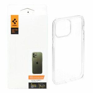 قاب اورجینال Spigen ULTRA HYBRID مدل Apple iPhone 15 Pro Max - شفاف (پک دار)