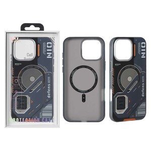 قاب Wecan طرح الکترونیک Defens مدل Apple iPhone 16 Pro Max - مشکی (پک دار)
