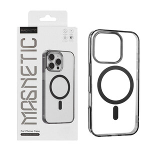 قاب اورجینال Magnetic Magsafe دور ژله ای Apple iPhone 16 Pro - مشکی (پک دار)