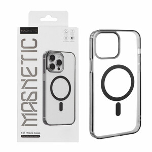 قاب اورجینال Magnetic Magsafe دور ژله ای Apple iPhone 13 Pro Max - مشکی (پک دار)