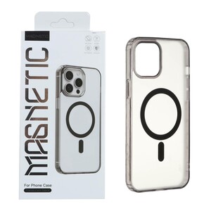 قاب اورجینال Magnetic Magsafe دور ژله ای Apple iPhone 12 Pro Max - مشکی (پک دار)