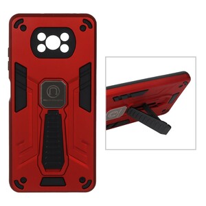 قاب بتمن استندشو Xiaomi Poco X3 / Poco X3 Pro / Poco X3 NFC - قرمز