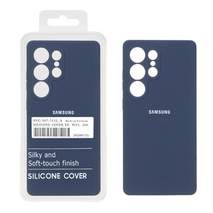 قاب سیلیکونی پاک کنی اورجینال درجه یک Samsung Galaxy S26 Ultra - سرمه ای (پک دار)