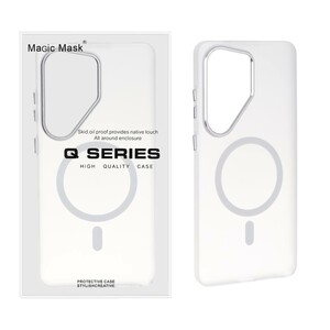 قاب اورجینال Magic Mask مات دور لنز آلومینیومی MagSafe مدل Samsung Galaxy S26 Ultra - سفید (پک دار)