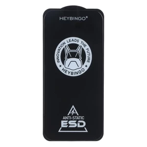 محافظ صفحه نمایش شیشه ای Full Cover HeyBingo ESD Anti Static مدل Apple iPhone 16 / iPhone 15 / iPhone 14 Pro