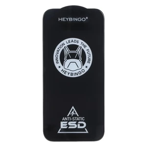 محافظ صفحه نمایش شیشه ای Full Cover HeyBingo ESD Anti Static مدل Apple iPhone 17 / iPhone 16 Pro