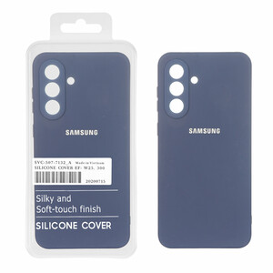 قاب نیو سیلیکون محافظ لنزدار RFF مدل Samsung Galaxy A37 - سرمه ای (پک دار)
