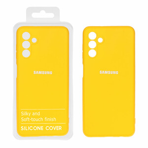 قاب نیو سیلیکون محافظ لنزدار RFF مدل Samsung A13 - 5G / A04S / F13 - زرد کد 6 (پک دار)