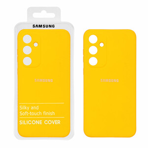 قاب نیو سیلیکون محافظ لنزدار RFF مدل Samsung Galaxy A35 - زرد (پک دار)