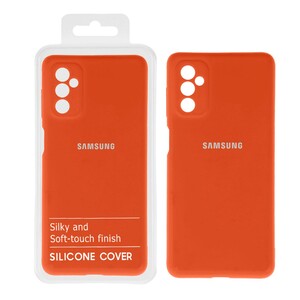 قاب نیو سیلیکون محافظ لنزدار RFF مدل Samsung M52 - نارنجی کد7 (پک دار)