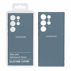 قاب نیو سیلیکون محافظ لنزدار RFF مدل Samsung Galaxy S23 Ultra - آبی فیلی (پک دار)