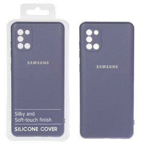 قاب نیو سیلیکون محافظ لنزدار RFF مدل Samsung A31 - بنفش کدر کد 6 (پک دار)