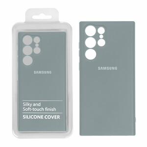 قاب نیو سیلیکون محافظ لنزدار RFF مدل Samsung Galaxy S22 Ultra - آبی فیلی (پک دار)