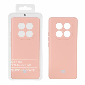 قاب نیو سیلیکون محافظ لنزدار RFF مدل Xiaomi Redmi Note 14 Pro 4G - کرم نارنجی (پک دار)