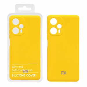 قاب نیو سیلیکون محافظ لنزدار RFF مدل Xiaomi Poco F5 - زرد (پک دار)