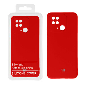 قاب نیو سیلیکون محافظ لنزدار RFF مدل Xiaomi Redmi 10c / Poco c40 / Redmi 10 power - قرمز کد7 (پک دار)