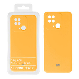 قاب نیو سیلیکون محافظ لنزدار RFF مدل Xiaomi Redmi 10C / Poco C40 - زرد کد7 (پک دار)