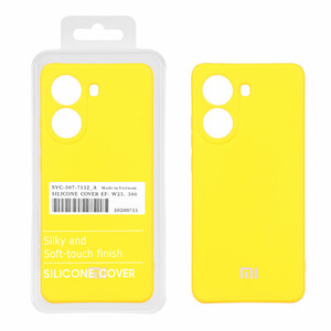 قاب نیو سیلیکون محافظ لنزدار RFF مدل Xiaomi Poco X7 Pro - زرد (پک دار)