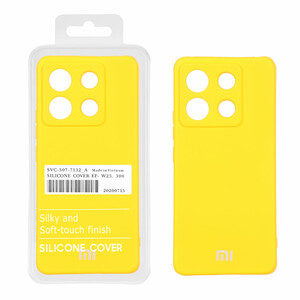 قاب نیو سیلیکون محافظ لنزدار RFF مدل XXiaomi Redmi Note 13 Pro 5G / Poco X6 5G - زرد (پک دار)