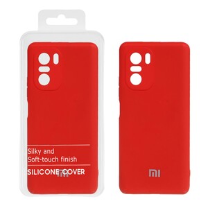 قاب نیو سیلیکون محافظ لنزدار RFF مدل Xiaomi Poco F3 / Mi 11i - قرمز (پک دار)