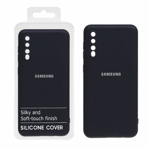 قاب نیو سیلیکون محافظ لنزدار RFF مدل Samsung Galaxy A50 / A50s / A30s - سرمه ای تیره (پک دار)