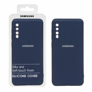 قاب نیو سیلیکون محافظ لنزدار RFF مدل Samsung Galaxy A50 / A50s / A30s - سرمه ای (پک دار)