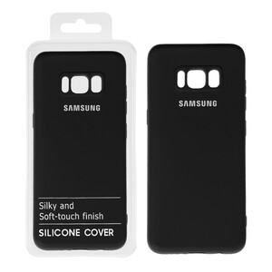 قاب نیو سیلیکون محافظ لنزدار RFF مدل Samsung S8 - مشکی (پک دار)