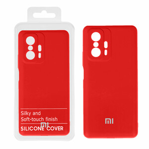 قاب نیو سیلیکون محافظ لنزدار RFF مدل Xiaomi Mi 11T / 11T Pro - قرمز کد 6 (پک دار)