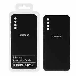 قاب نیو سیلیکون محافظ لنزدار RFF مدل Samsung Galaxy A50 / A50s / A30s - مشکی (پک دار)