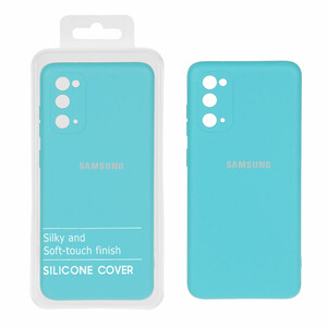 قاب نیو سیلیکون محافظ لنزدار Samsung Galaxy S20 - RFF - فیروزه ای (پک دار)
