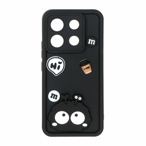 قاب Solid Case عروسک برجسته Baby مدل Xiaomi Redmi Note 13 Pro 5G / Poco X6 5G - مشکی - MPS