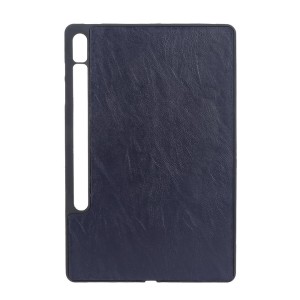 قاب تبلت چرمی Samsung Galaxy TAB S9 Plus 5G 12.4 / X810 / X816B - سرمه ای