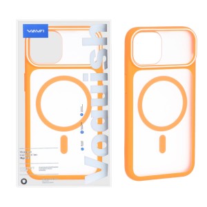 قاب اورجینال Vawi مات MagSafe دور رنگی Apple iPhone 13 / iPhone 14 - نارنجی (پک دار)