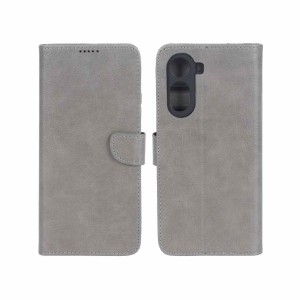کیف چرمی موبایل مگنتی محافظ لنزدار KRF مدل Xiaomi Poco C81 / C81 Pro / C85X / Redmi A7 Pro - طوسی