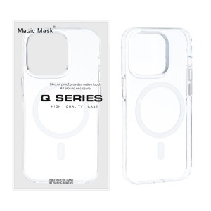 قاب اورجینال Magic Mask پشت سخت شفاف MagSafe مدل Apple iPhone 14 Pro (پک دار)