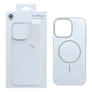 قاب متالیک MagSafe پشت سخت Apple iPhone 15 Pro Max - نقره ای (پک دار)