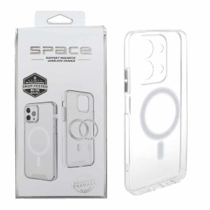 قاب اورجینال Space شفاف Magsafe نسخه گلوبال Xiaomi Redmi 15C / Poco C85 (پک دار)