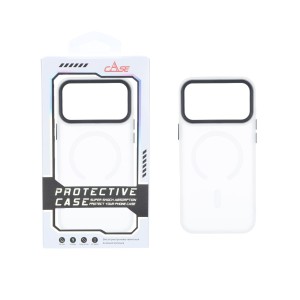 قاب اورجینال Protective Case مات MagSafe بلک لنز Apple iPhone 17 Pro / iPhone 18 Pro - سفید (پک دار)