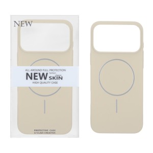 قاب اورجینال New Skin شاین MagSafe مدل Apple iPhone 17 Pro Max / iPhone 18 Pro Max - کرم (پک دار) - VIN