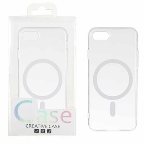 قاب اورجینال کریستالی MagSafe شفاف Creative مدل Apple iPhone 7 / iPhone 8 / iPhone SE (2020) - سفید (پک دار)