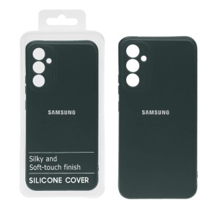 قاب نیو سیلیکون محافظ لنزدار RFF مدل Samsung A34 - سبز تیره (پک دار)