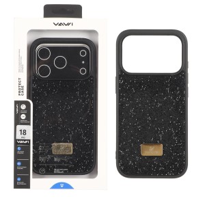 قاب اورجینال Swarovski Vawi مدل Apple iPhone 18 Pro - مشکی (پک دار) - MPS
