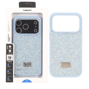قاب اورجینال Swarovski Vawi مدل Apple iPhone 18 Pro - آبی (پک دار) - MPS