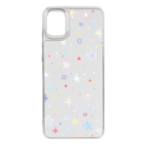 قاب آینه ای Silver طرح دار Samsung Galaxy A05 / M05 / F05 - کد 102